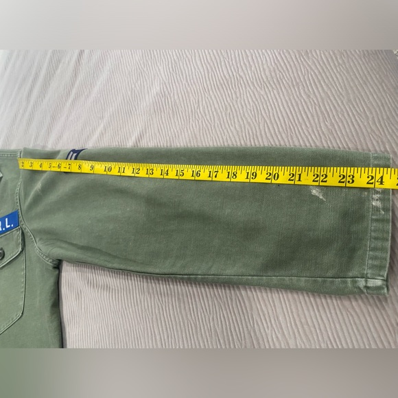 Ralph Lauren Oversized shirt 👕 Olive color/ Size Large. - Picture 8 of 10